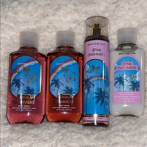 Bath & Body Works Pink Cashmere Body Wash Set